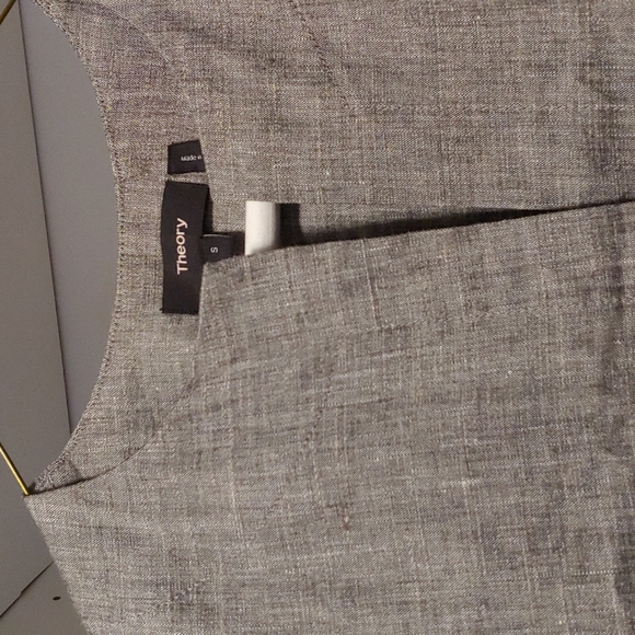 THEORY sharkskin Linen dress - Picture 2 of 2